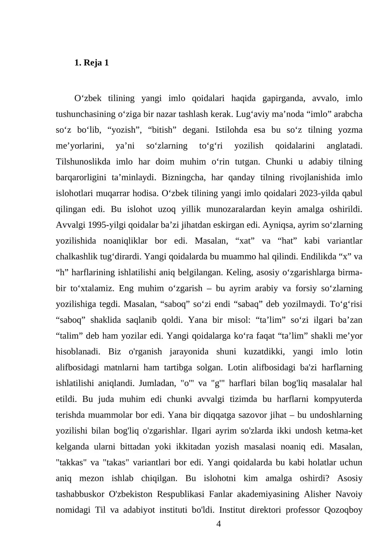 O'zbek tilining yangi imlo qoidalari 4