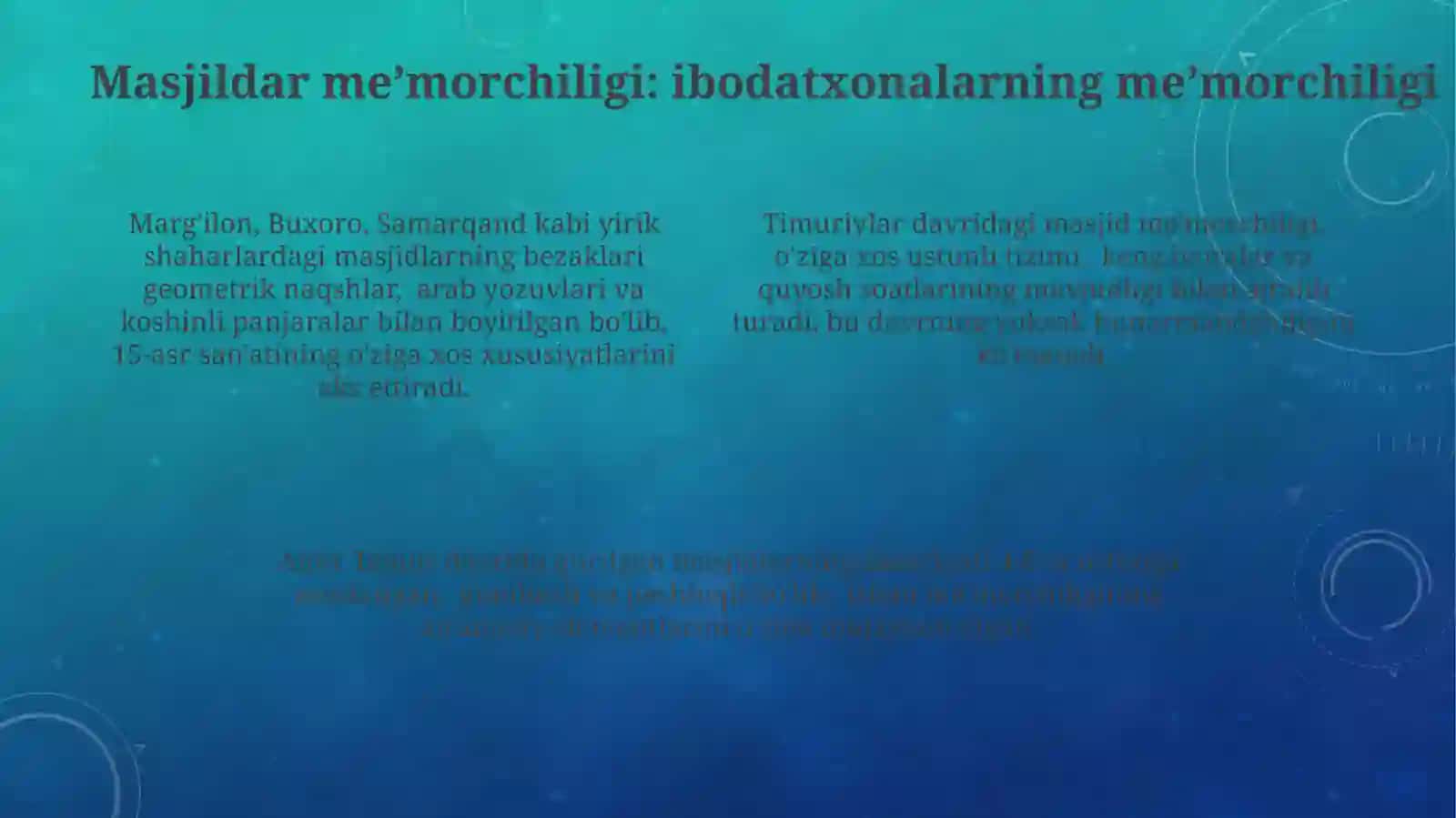 Amir Temur va Temuriylar davridagi meʼmorchilik 4