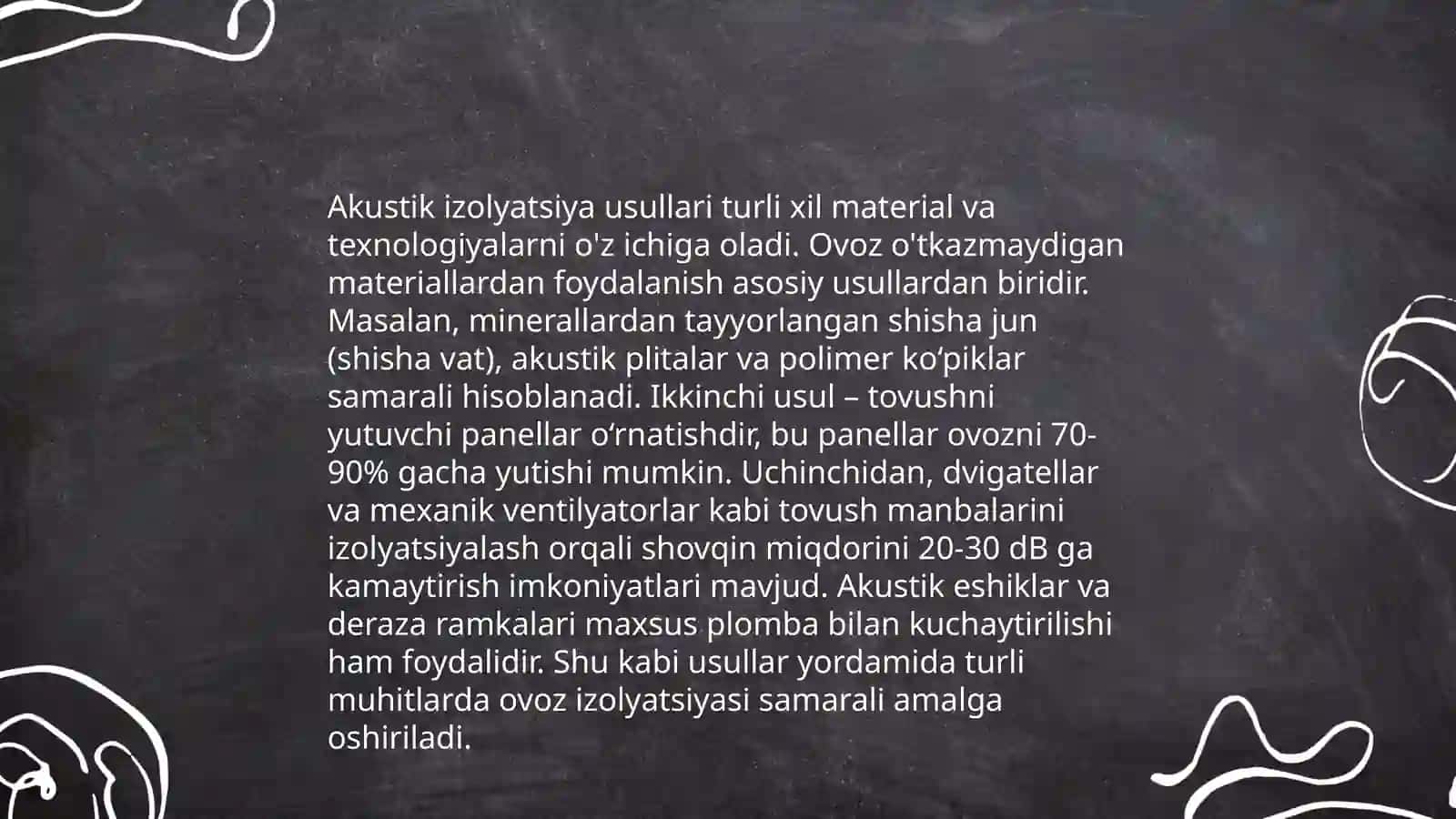 Issiqlik izolyatsiyasi va akustika ashyolari 4