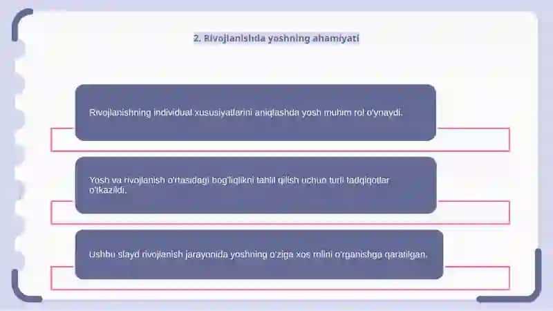 Rivojlanishning yoshga va individual xususiyatlariga oid tadqiqotlar tahlili 4