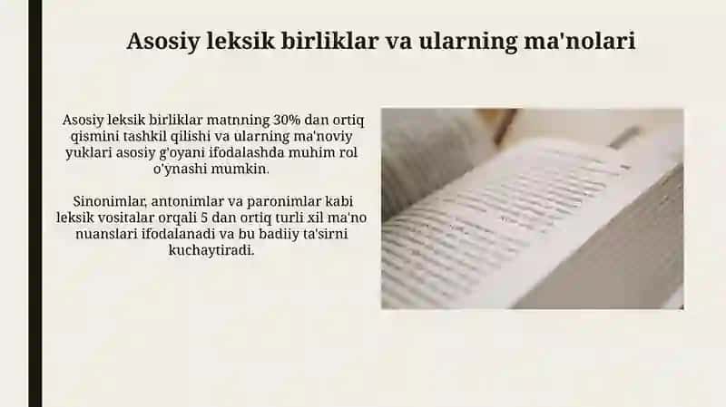 Adabiy Matnning Leksik-Semantik Xususiyatlari 4