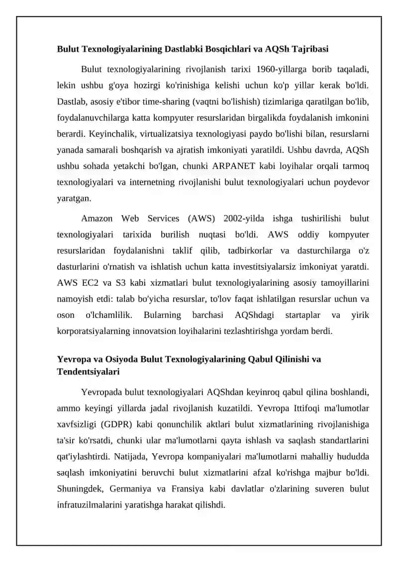 Bulutli texnologiyalar rivojlanishining xorij tajribasi 4