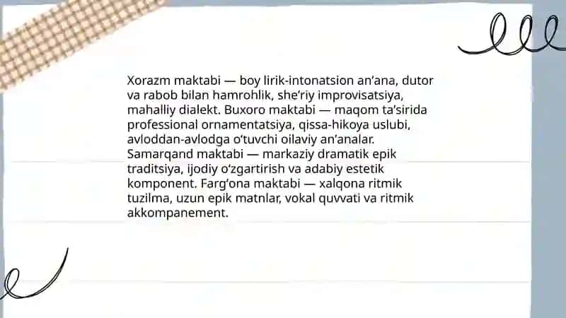 Dostonchilik maktablari 4