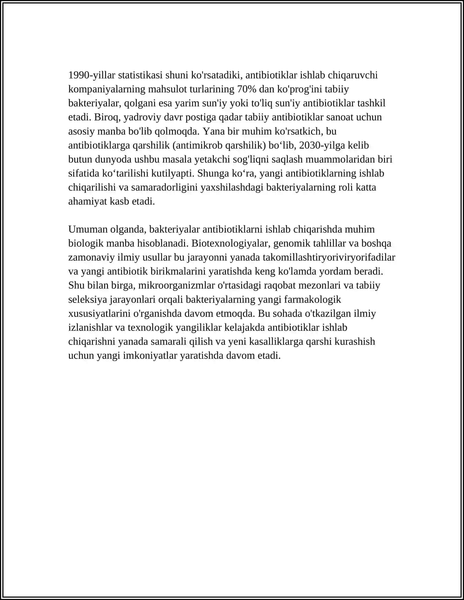 BAKTERIYALARDAN BIOTEXNOLOGIYADA FOYDALANISH 4