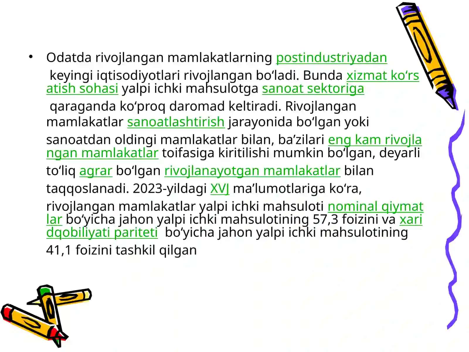 Rivojlangan mamlakatlar iqtisodiyoti 4