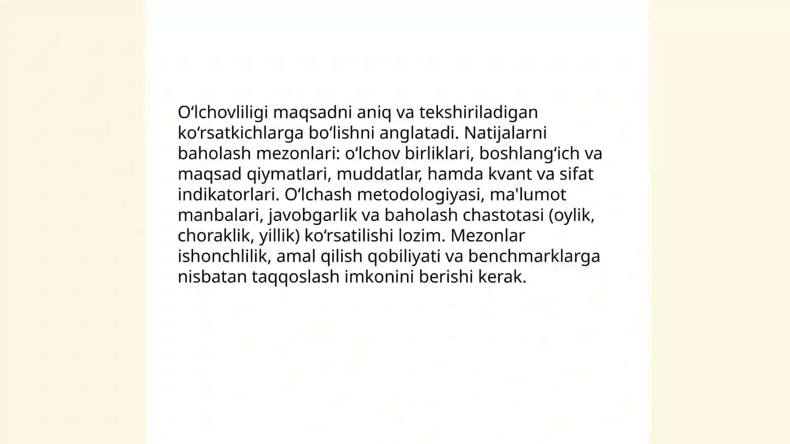 Maqsadni toʻgʻri shakllantirishning zaruriy talablari 4