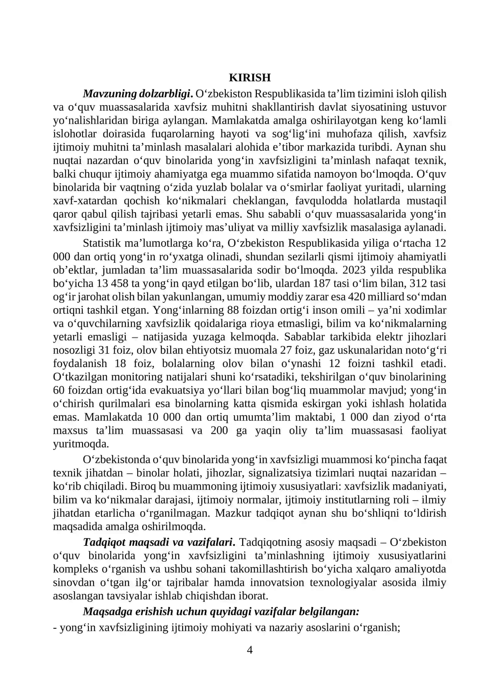 BMI. Hayot faoliyati xavfsizligi fanidan 4