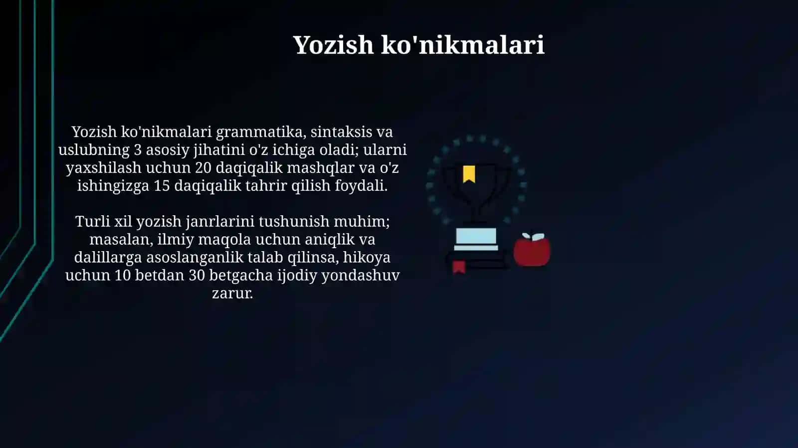 Akademik ko'nikma 4