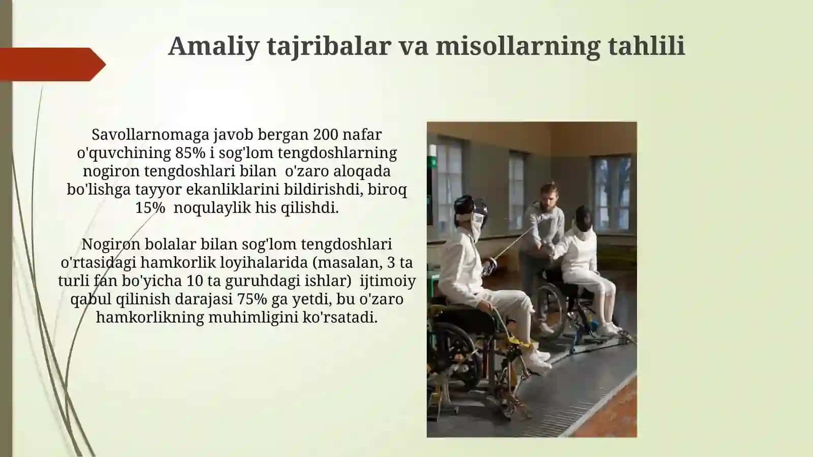Talim muassasalarida sog‘lom va imkoniyati cheklangan yoshlar muloqotining ijtimoiy pertseptsiyasi 4
