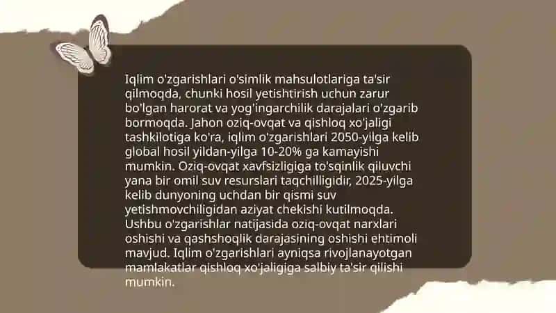 Qulay va noqulay iqlim sharoitlari 4