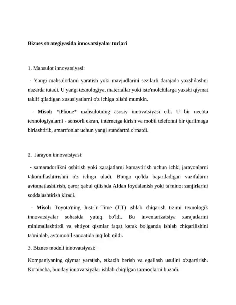 Innovatsion rivojlanish strategiyasi 4