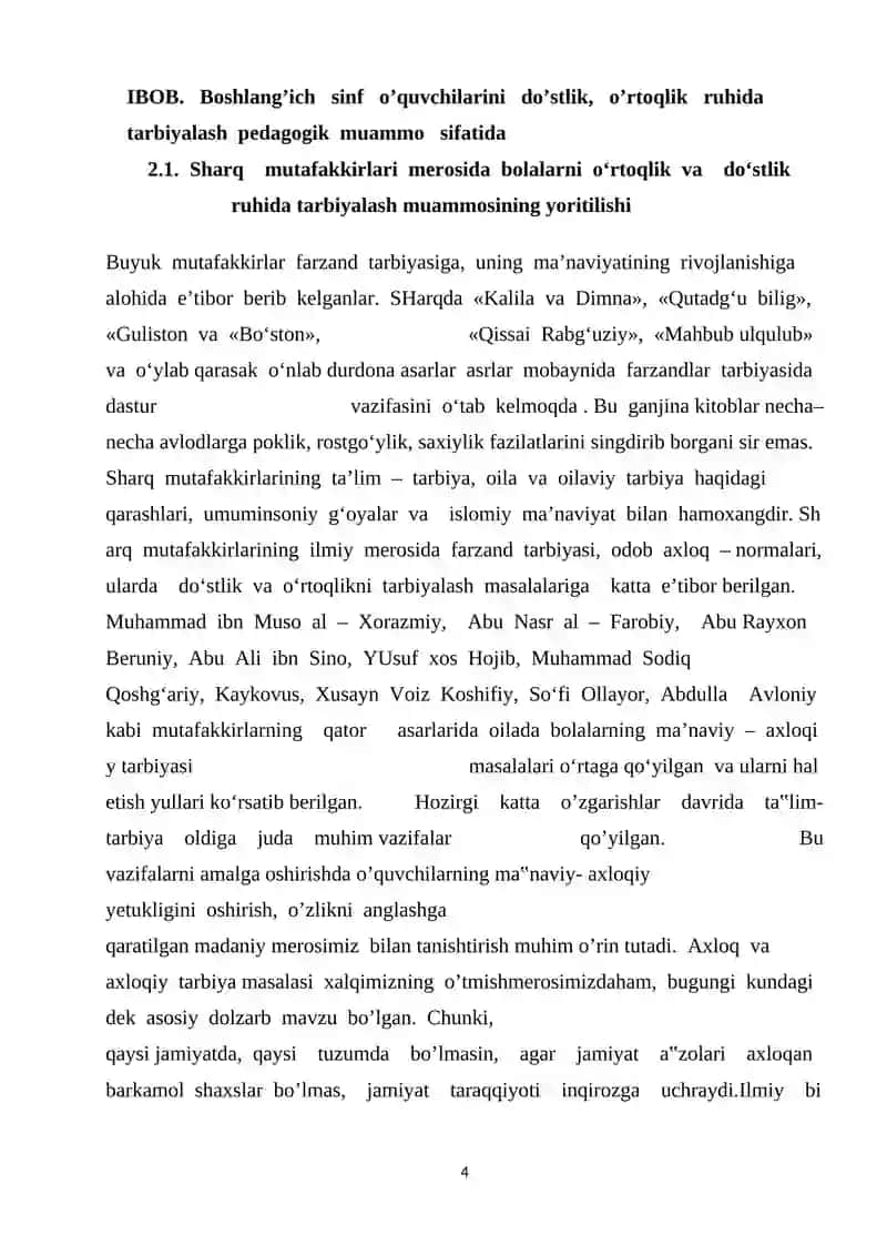 O‘quvchilarni o‘rtoqlik va do‘stlik hissida tarbiyalash 4