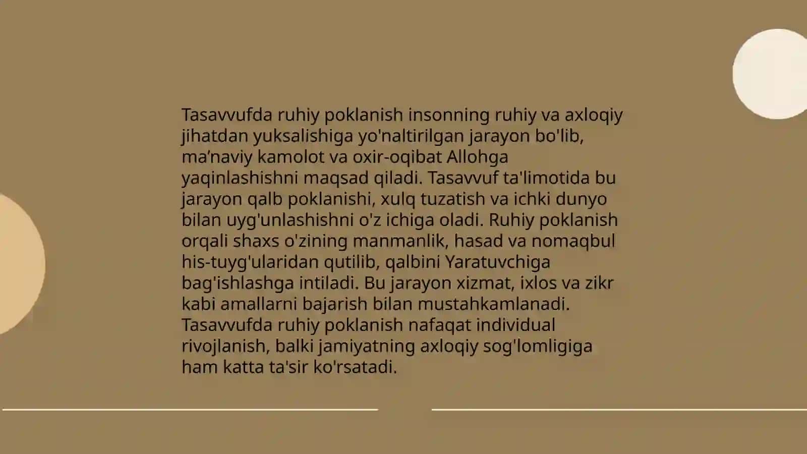 Tasavvuf ta'limotida Qur'ondagi nafs tarbiyasi, zuhd va zohidlikka oidg'oyalarining rivojlantirilishi 4