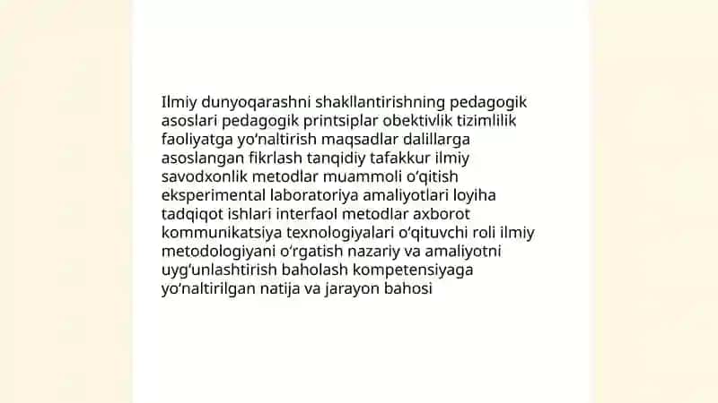 Ilmiy dunyoqarash va o'quvchilarni aqliy tarbiyalash 4