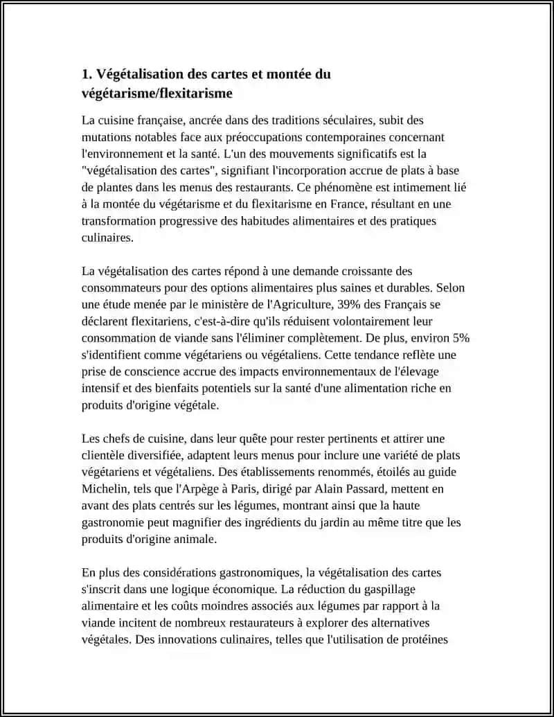 REFERAT LES CHANGEMENTS ET LES TENDANCES RÉCENTES DANS LA CUISINE FRANÇAISE 4