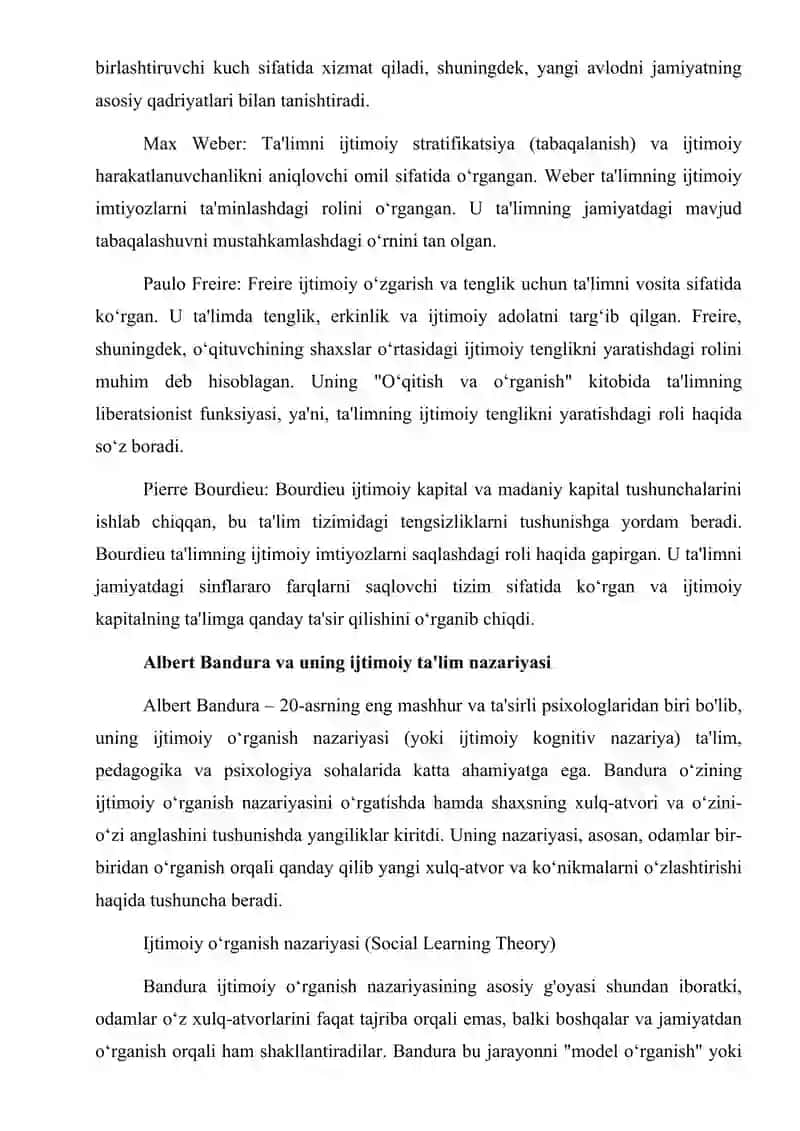 Ijtimoiy ta’lim nazariyasi 4
