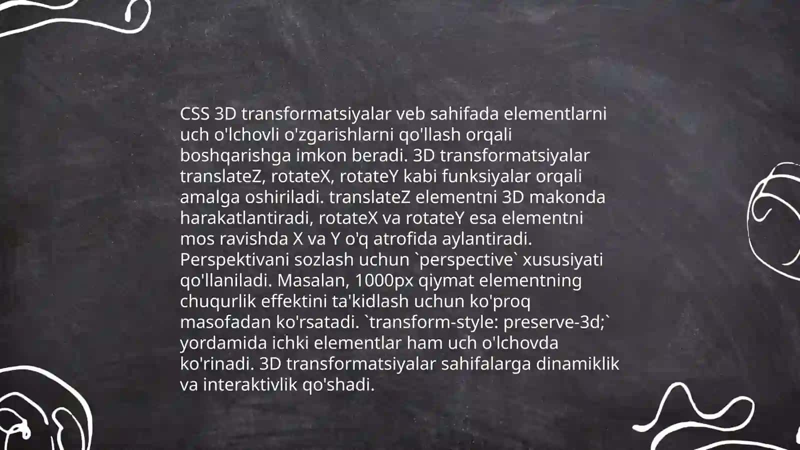CSS va JavaScript yordamida animatsiyalar yaratish 4