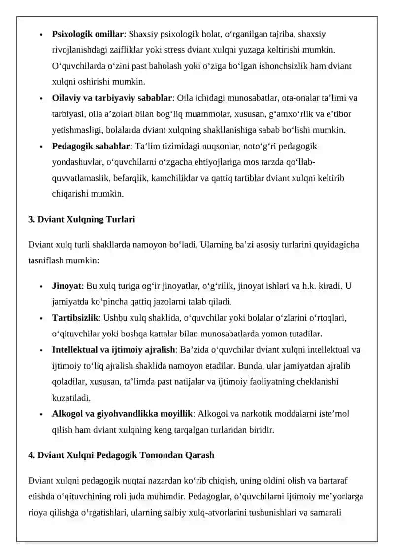 Dviant Xulq-Ijtimoiy-Pedagogik Muommo 4
