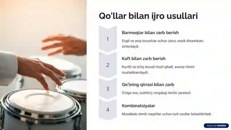 Zarbdor cholg'ularida ijro usullari va asar ijrosida qo'llash 4