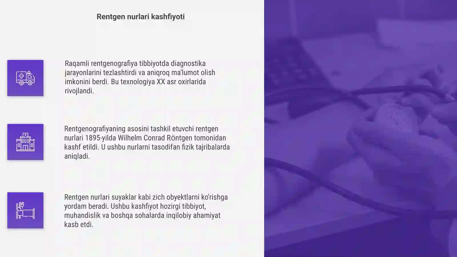 Raqamli rentgenografiya va rentgen nurlari tarixi 4