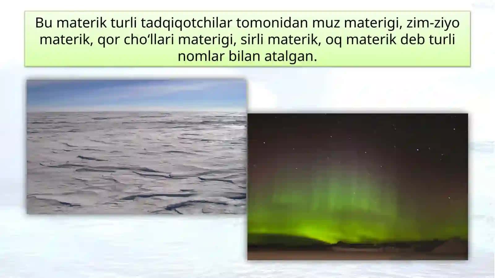 Antarktida tabiatining xususiyatlari 4