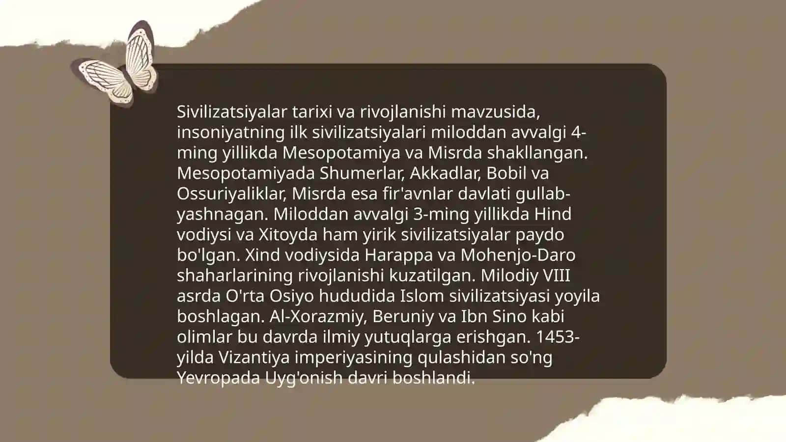 Tarix falsafasi svilizatsiyasi va madaniyati 4