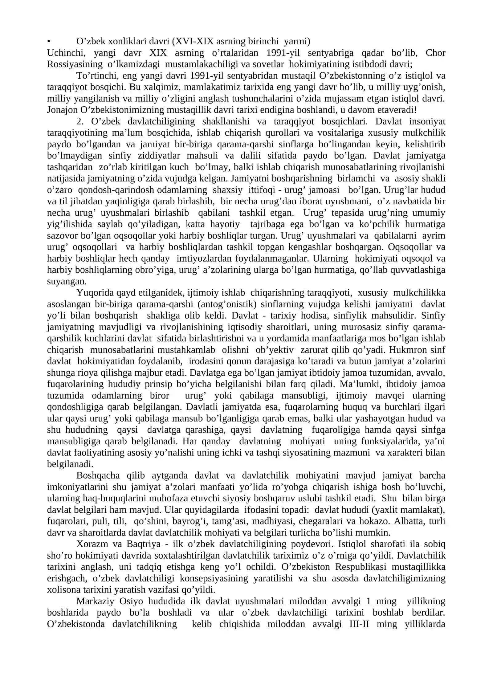 O`zbekistonning eng yangi tarixi 4