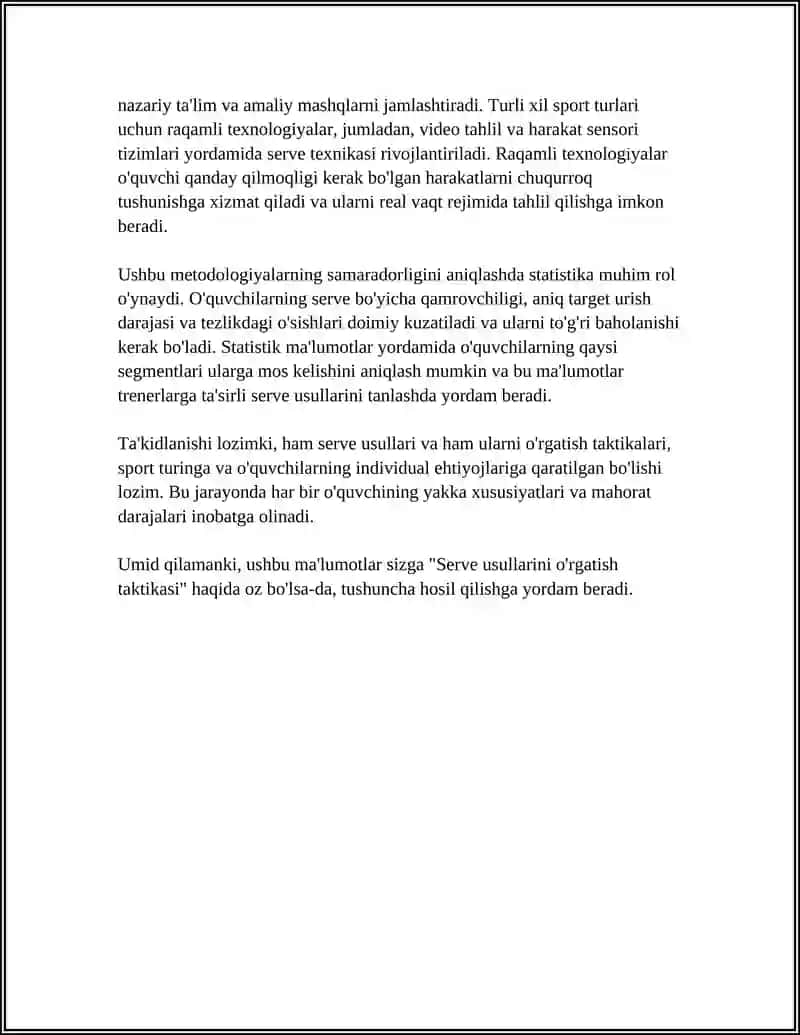 VOLLEYBOL O'YINI TAKTIKASIGA O'RGATISH USULLARI 4