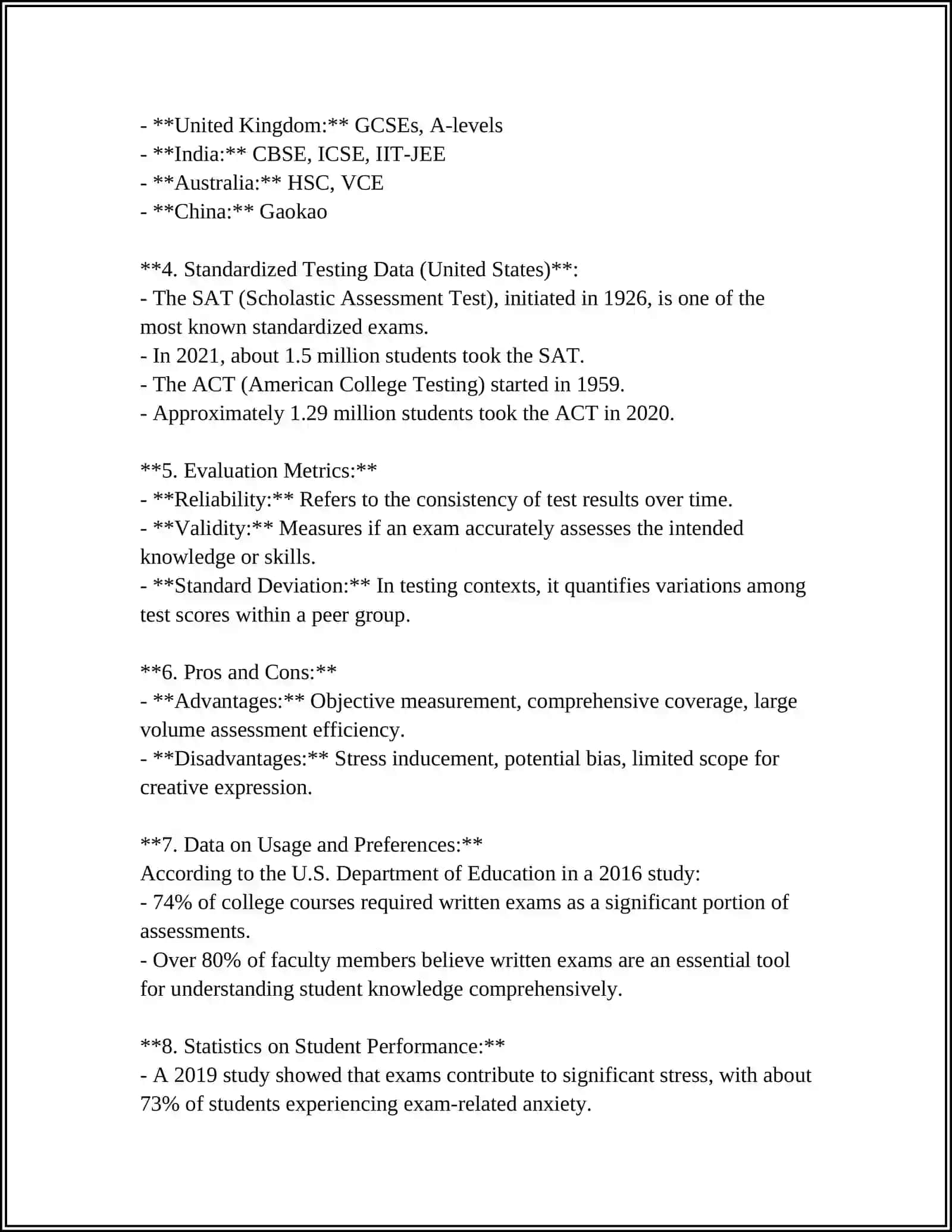 Written Exams: An Informative Overview 4