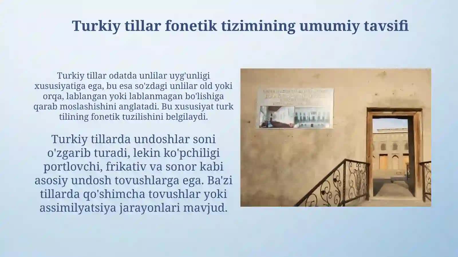 Turkiy tillarning fonetik tizimidagi oʻzgarishlar 4