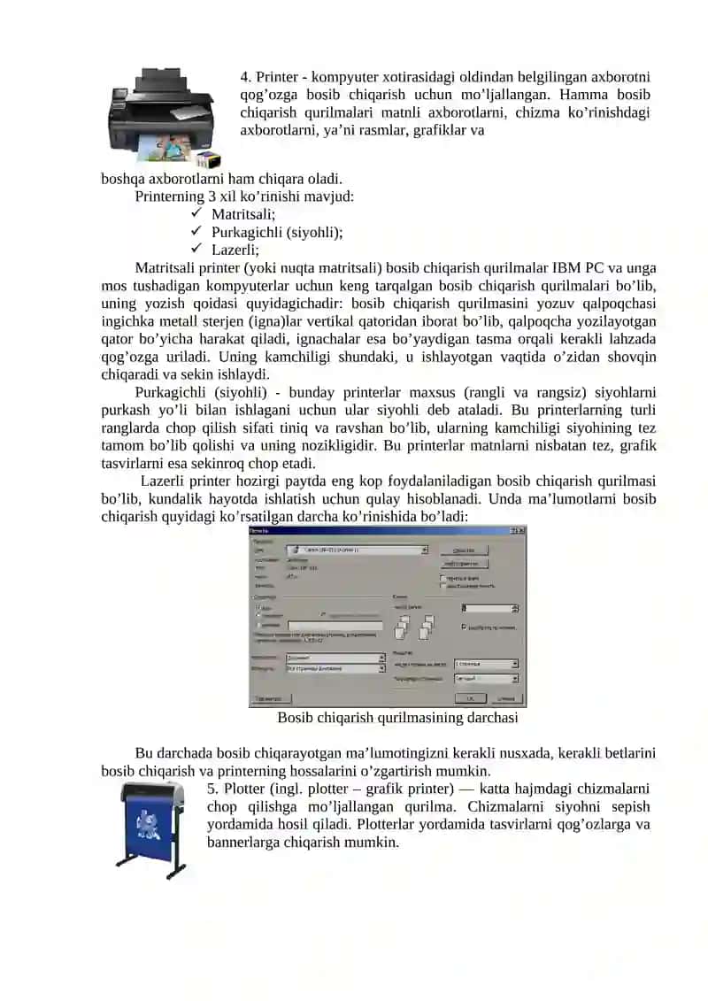 Zamonaviy kompyuter platformalari va ularning texnik xususiyatlari 4