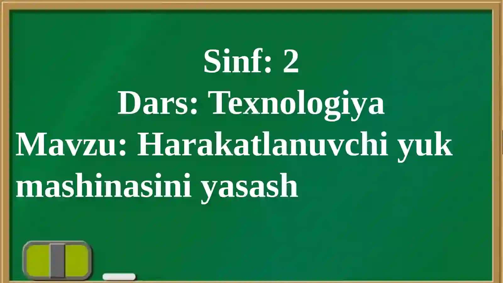 Harakatlanuvchi yuk mashinasini yasash 4