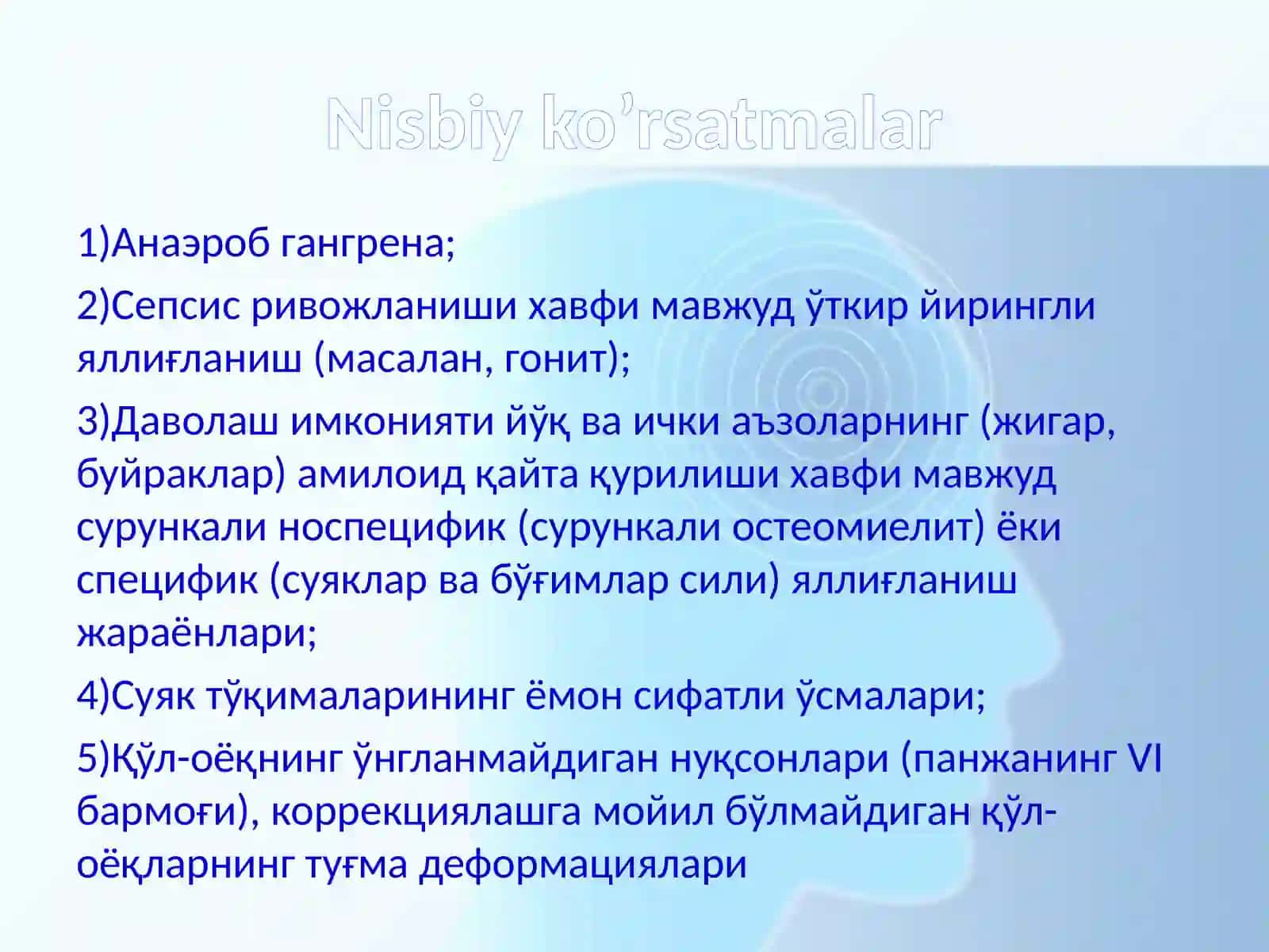 Amputastiya, protezlash ishlari va nogironlar reabilitastiyasi 4