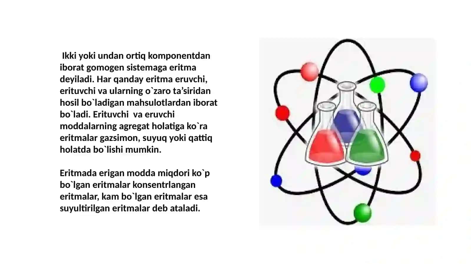 Eritmalarning konsentratsiyalarini ifodalash usullari 4