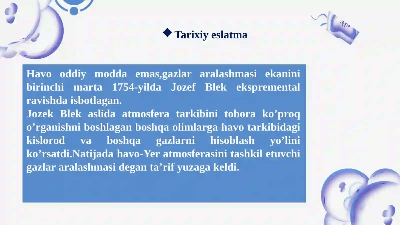 Havo va uning tarkibi 4