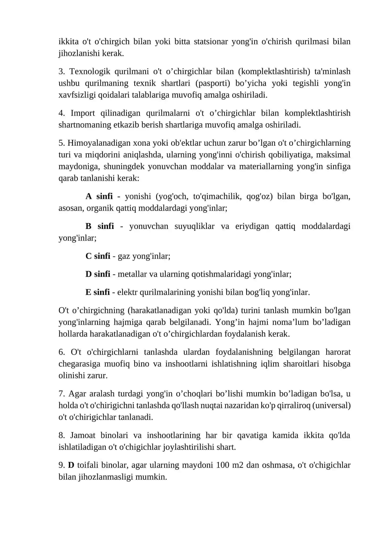 Fabrikalarda yong;inga qarshi kurashish tizimi uskunalarda xavfsizlik qoidalari 4
