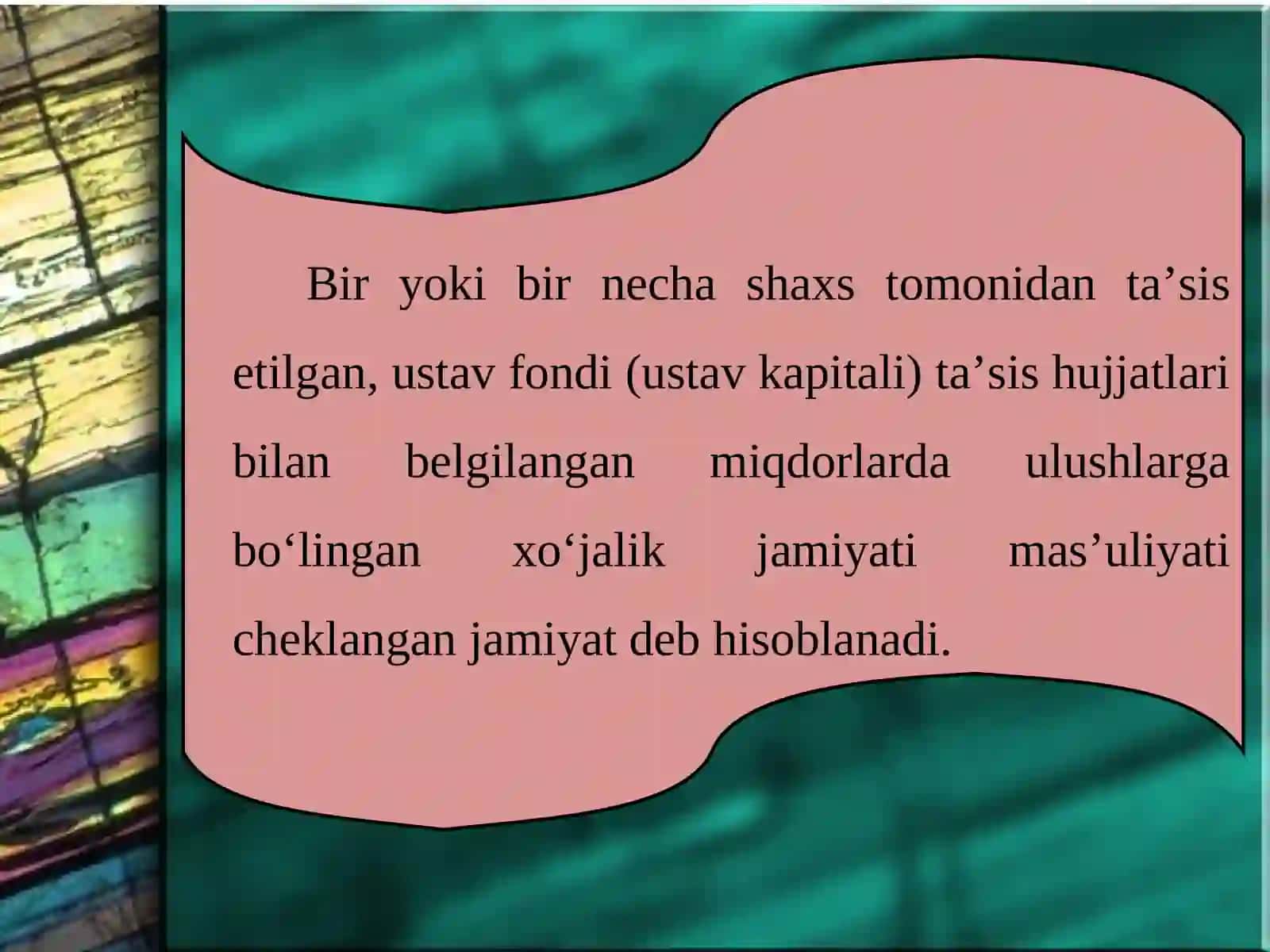 Mas’uliyati Cheklangan Jamiyat 4