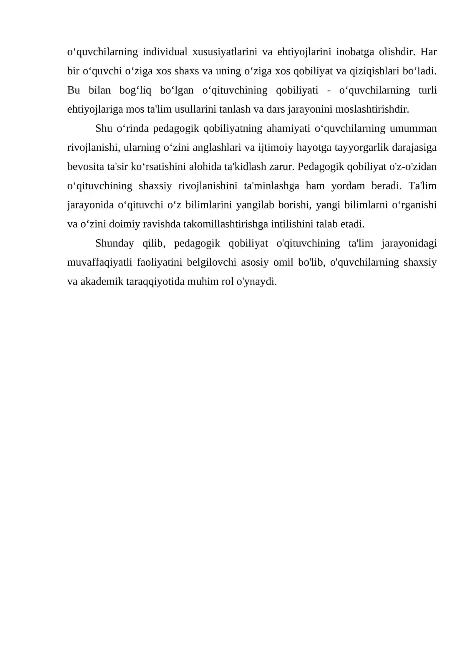 O'QITUVCHI FAOLIYATIDA PEDAGOGIK QOBILIYAT 4