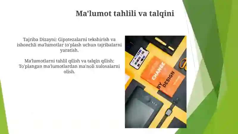 Ilmiy-tadqiqot va tajriba-konstruktorlik ishlarini tashkil etish 4