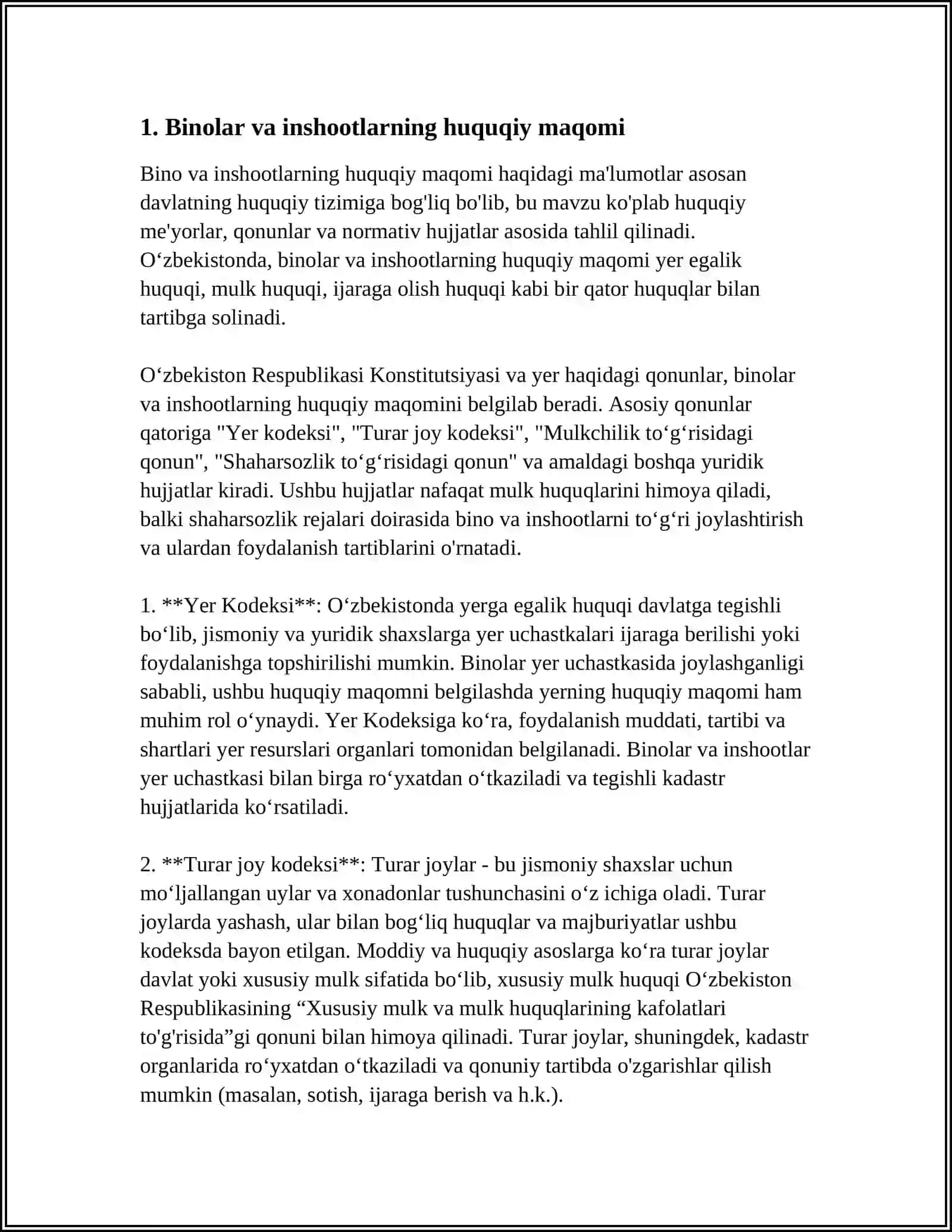 BINOLAR VA INSHOTLAR KADASTR YIGMAJILDIGA KIRITILADIGAN XUQUQIY MALUMOTLAR 4
