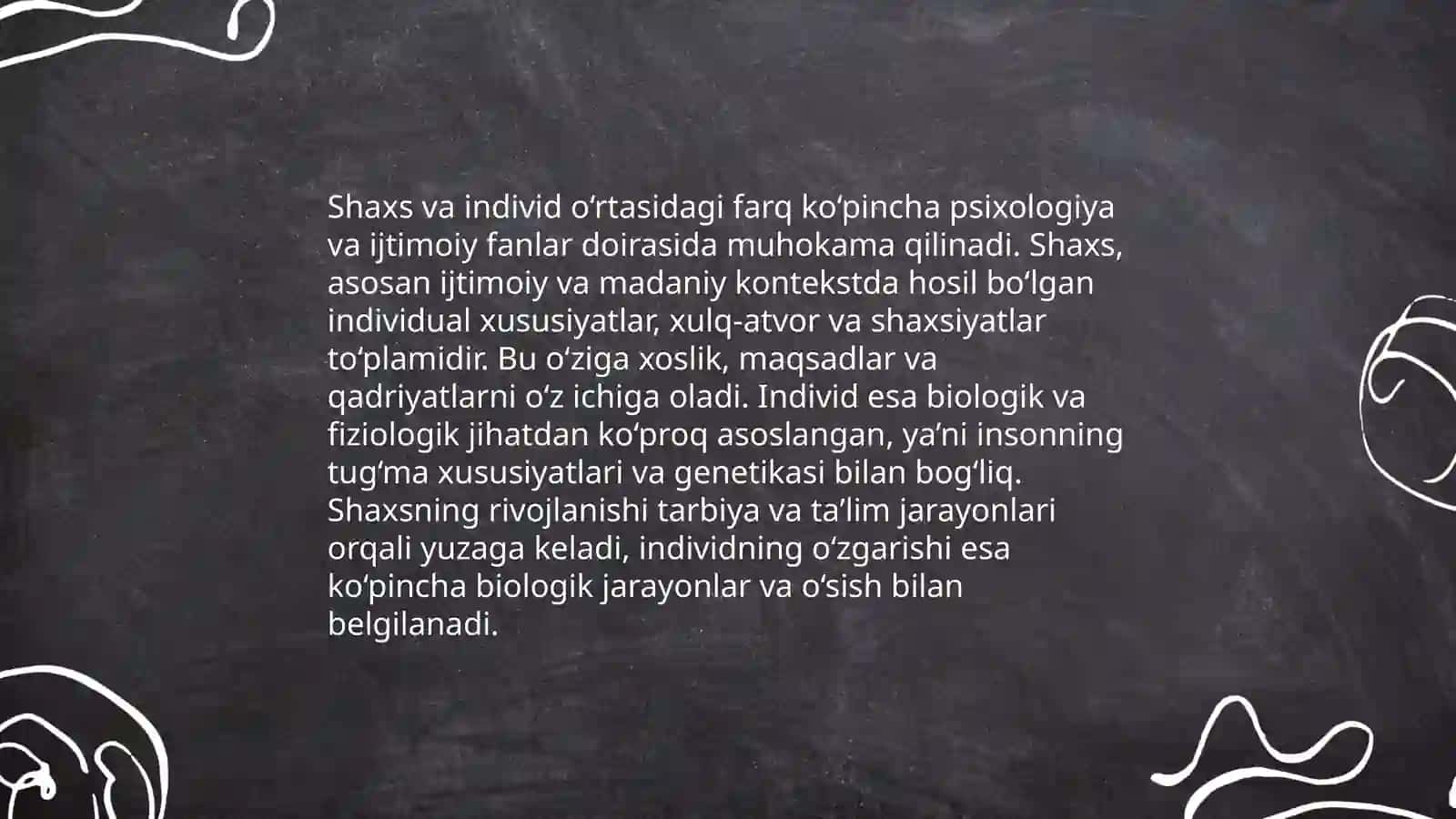 Individ, shaxs, individuallik tushunchalari 4