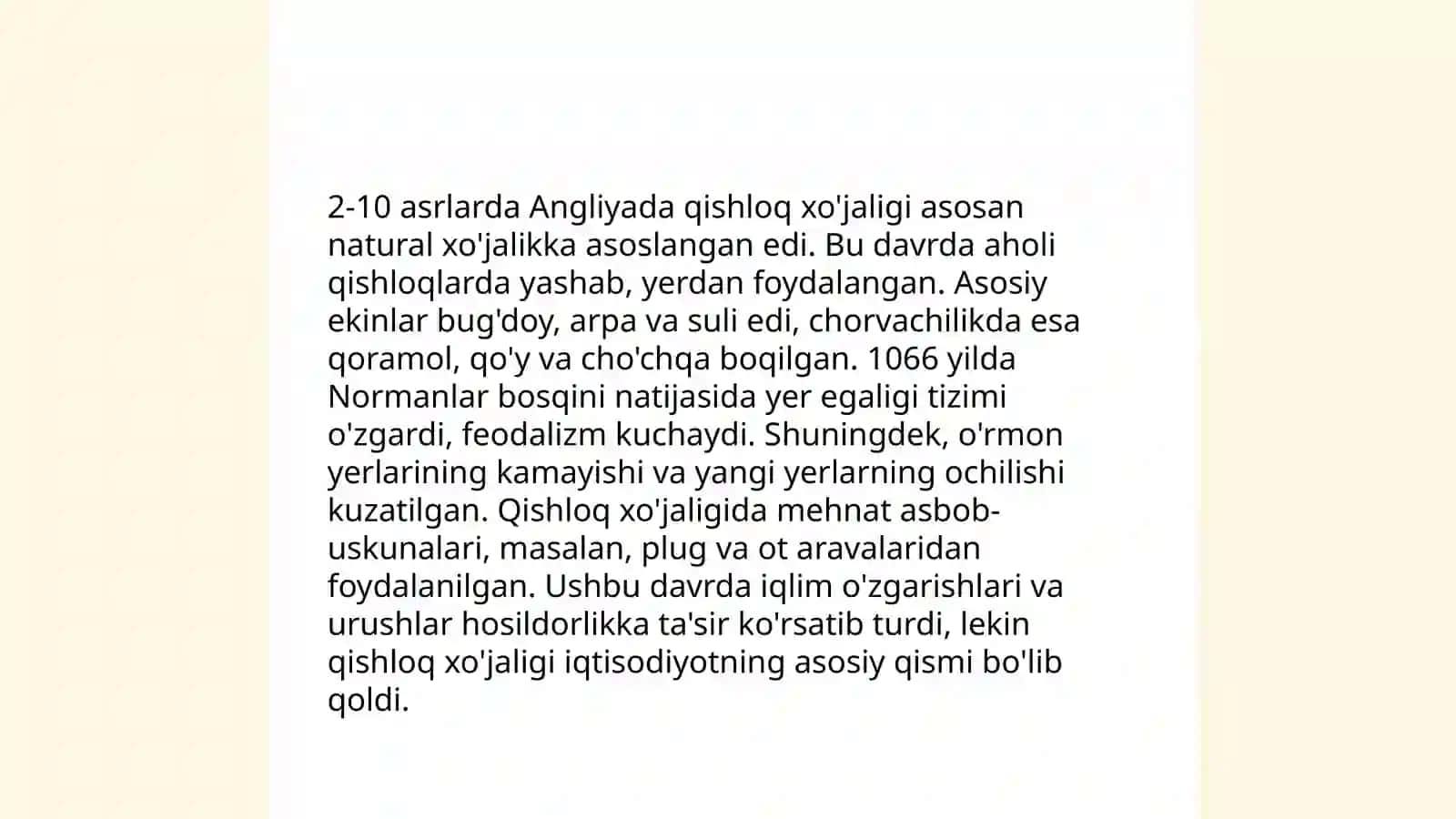 V-Xl asrlarda Angliyada ijtimoiy tuzum 4