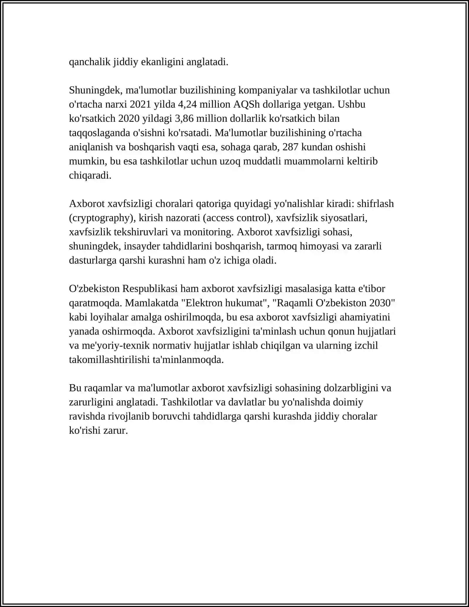 O'QUVCHI YOSHLARGA AXBOROT XAVFSIZLIGI KO'NIKMALARINI SHAKLLANTIRISHNING IJTIMOIY PEDAGOGIK MOHIYAT 4