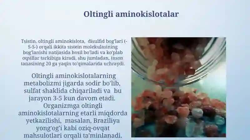 Oltingugurt saqlovchi birikmalar 4