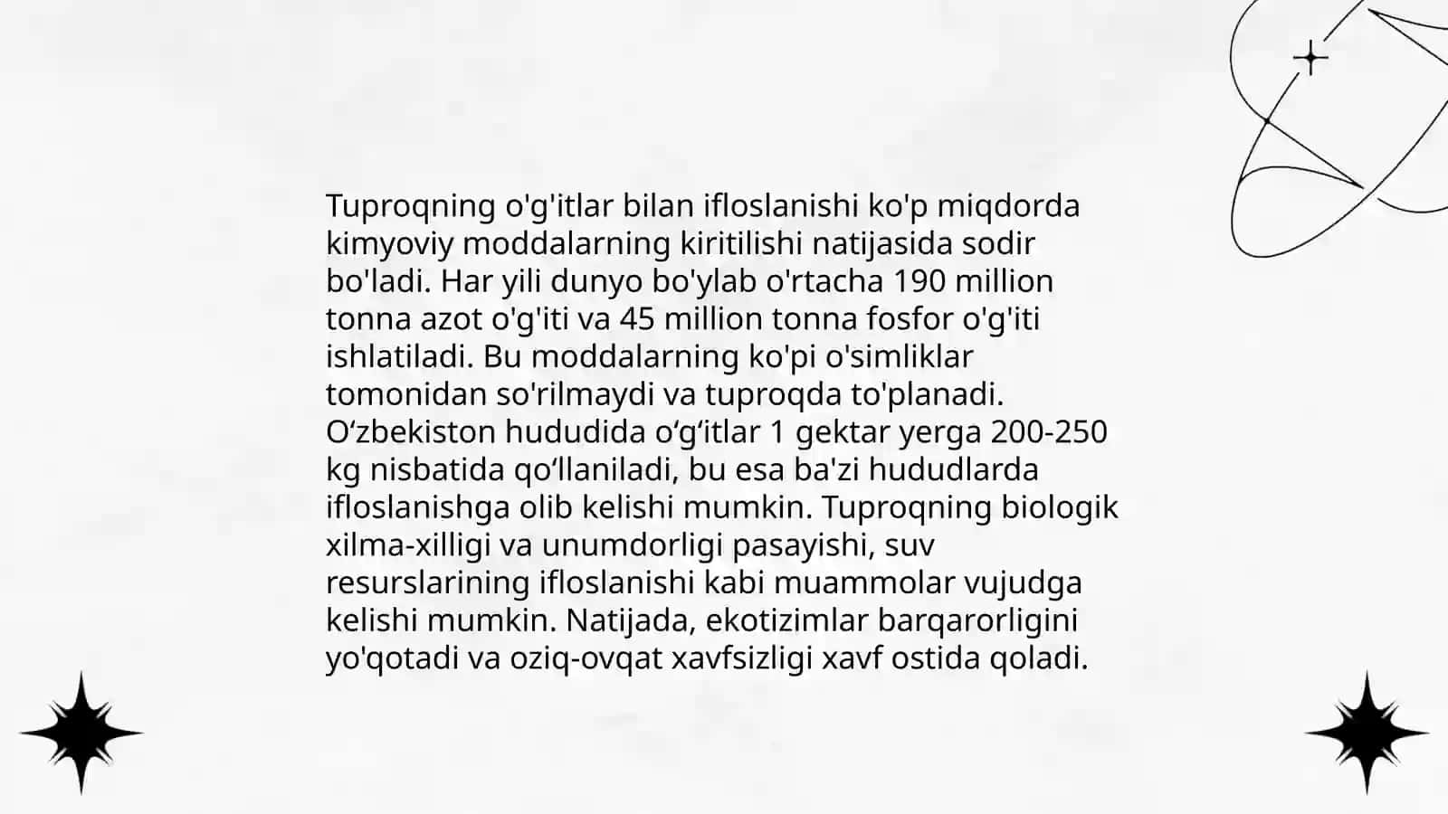 O'zbekiston Respublikasi hududi tuproqlarining hozirgi ifloslanish holatini tahlil qilish 4