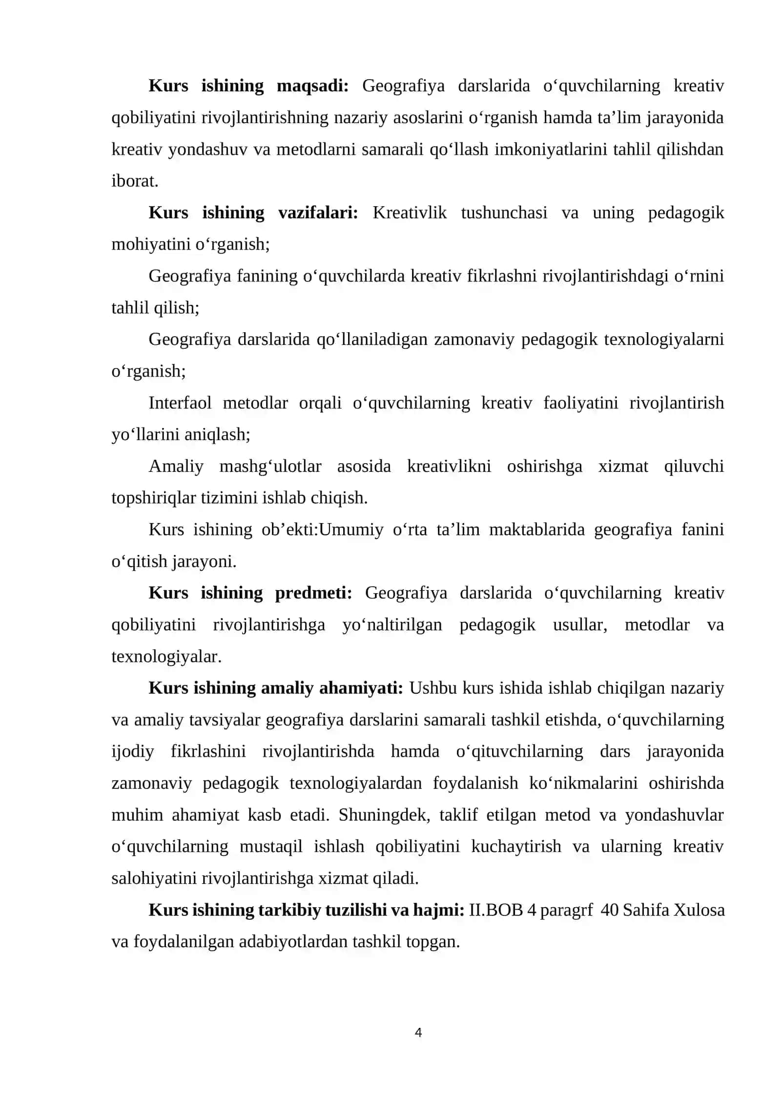GEOGRAFIYA DARSLARIDA O‘QUVCHILARNING KREATIV QOBILIYATINI RIVOJLANTIRISH 4