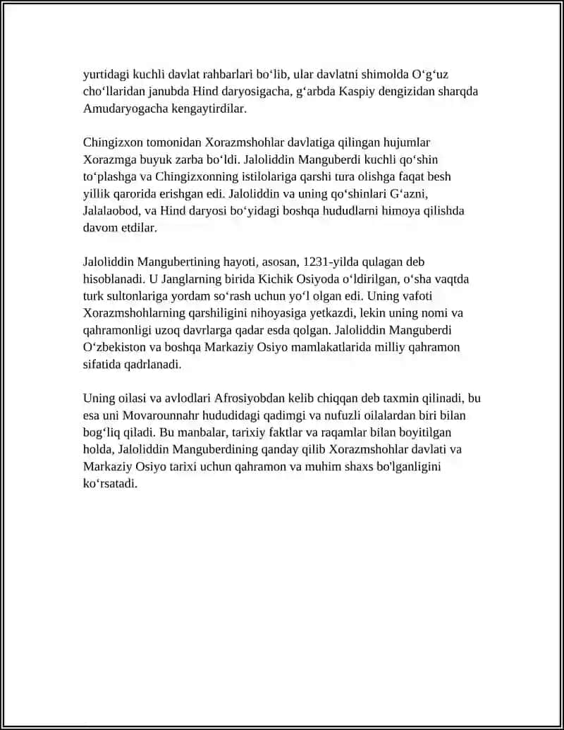 JALOLIDDIN MANGUBERDI VATAN HIMOYACHISI 4