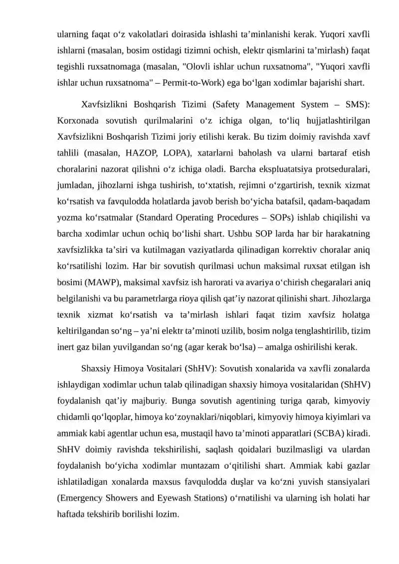 Sovutish qurilmalari ekspluatatsiyasi 4