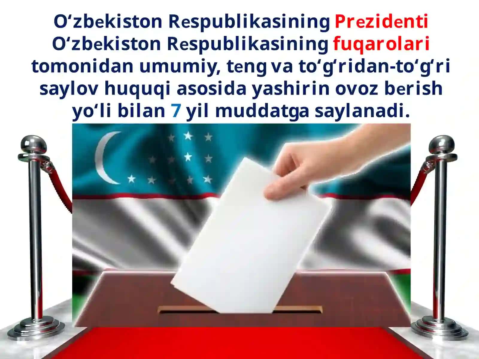 8-sinf O'zbekiston davlati va huquq asoslari fanidan 12-mavzu 4