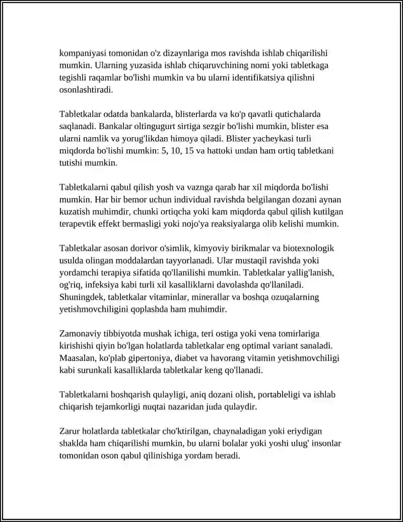 Tabletkalar 4